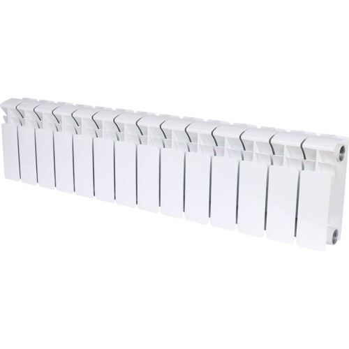 Биметаллический радиатор отопления Rifar Base 200 боковое подключение 14 секций белый RAL 9016