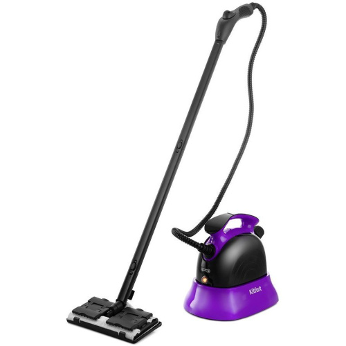 Пароочиститель напольный Kitfort КТ-9102-1 черный/фиолетовый