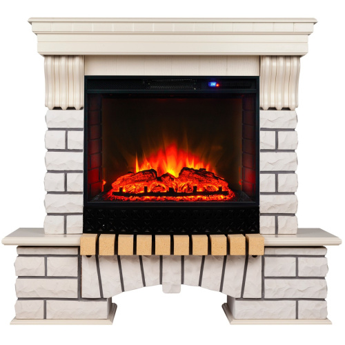 Электрокамин RealFlame Country WT с очагом Sparta 25,5 LED