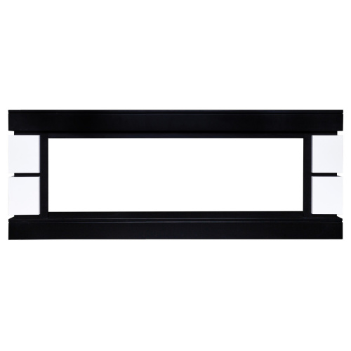 Портал каминный из МДФ линейный RealFlame Denver 60 черный матовый, чёрный, для очага Saphir 60