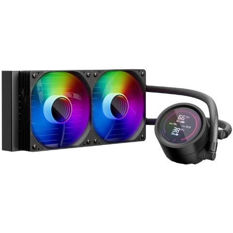 СВО 1STPLAYER TS4 240 Black (TS4-240-BK) / 2x120mm, ARGB, IPS display