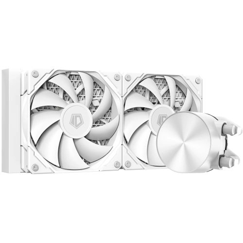 СВО ID-COOLING FX240 Pro White LGA20XX/1700/1200/115X/AM4/AM5 (TDP 300W, Black Fan and Pump, PWM, Dual Fan 120mm, бел)