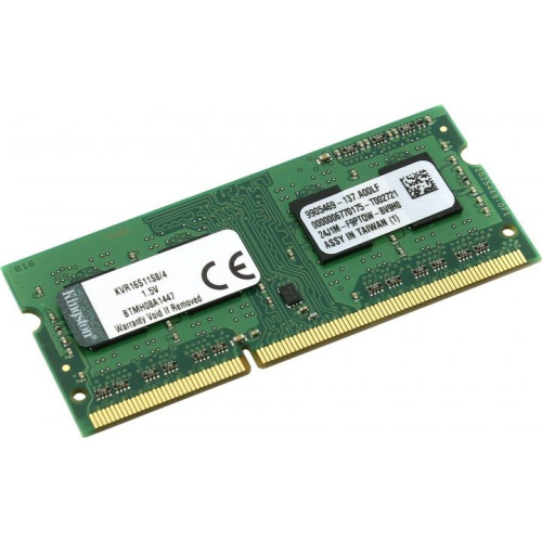 ОЗУ Kingston DDR-III 4GB (PC3-12800) 1600MHz SO-DIMM SR X8 KVR16S11S8/4WP