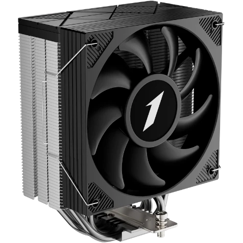 Кулер 1STPLAYER Cryo CY12 Black (CY12-BK) / 4HPx6mm, single tower, 1x120mm fan, 750-1900 RPM, 57.6 CFM, 38.2 dBA