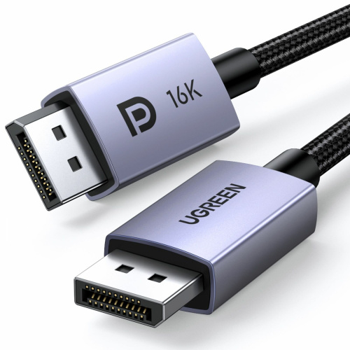 Кабель UGREEN DP118 (15383) Display Port Male To Male 16K Cable 1M Grey