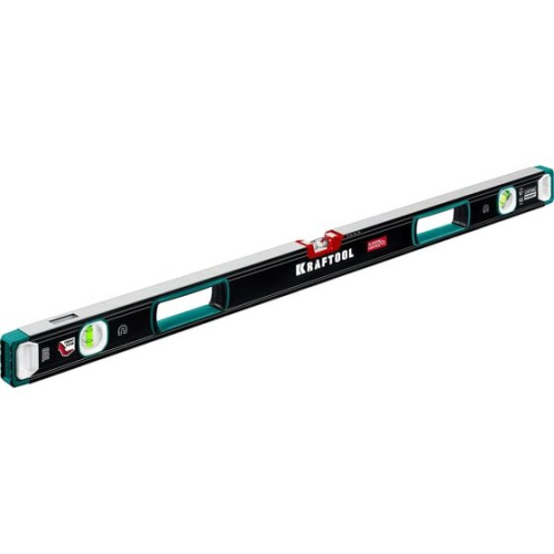 Уровень пузырьковый Kraftool 34988-100 3глаз. магнит. черный/зеленый