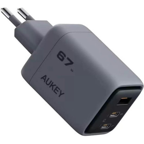СЗУ Aukey C3G Comet Mix 67W 2C+A Gray