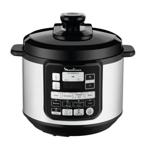 Мультиварка-скороварка Moulinex CE620D32 серебристый/черный