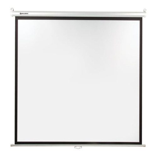 Проекционный экран BRAUBERG 236726 Wall настенный 180х180см матовый, 1:1
