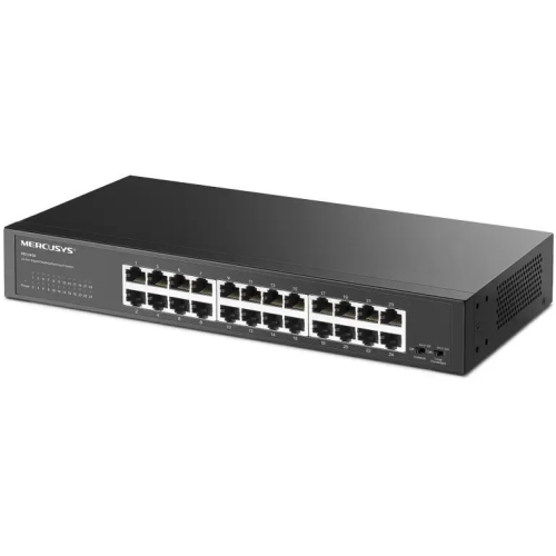 Коммутатор Mercusys MS124GS с 24 гигабитными портами для размещения на столе или в стойке