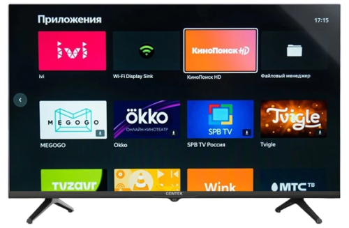 40" Телевизор Centek CT-8740 черный