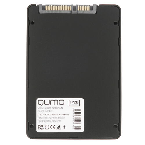 SSD QUMO Novation Q3DT-120GSCY 120GB TLC 3D 2.5' 550/450 MB/s, SM2258XT