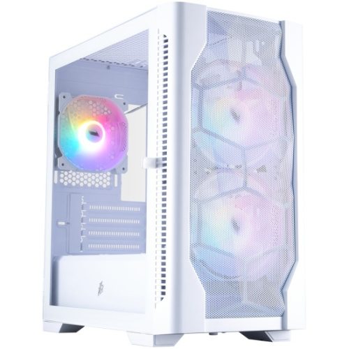 Корпус 1STPLAYER DK D4-M FRGB White (D4-M-WH-2F1P-W-1F1-W) / mATX / 2x140mm 1x120mm FRGB fans