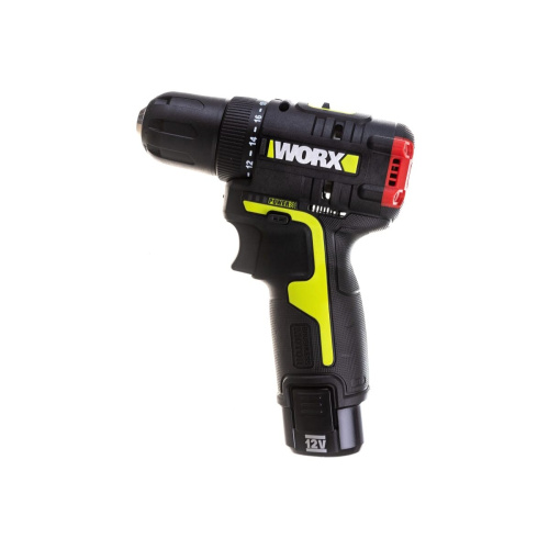 Дрель-шуруповерт WORX WU130X Professional 12В, 40Нм, 2Ач х2, ЗУ 1.5 Ач, сумка