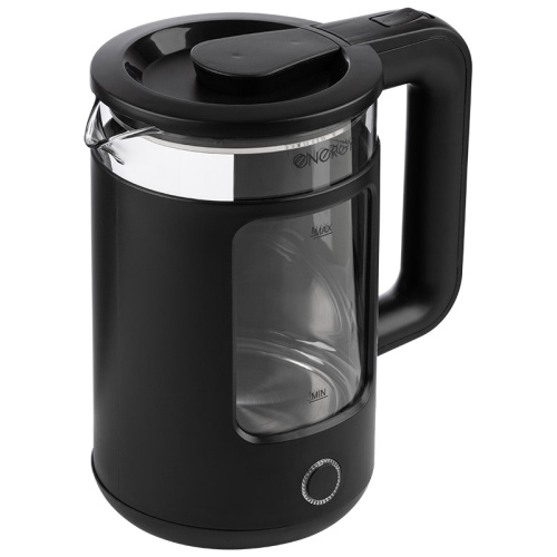 Чайник ENERGY E-256 стекло, черный (164138)