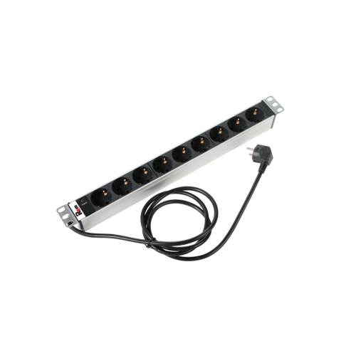 Блок распределения питания ЦМО R-16-9S-I-440-1.8 гор.размещ. 9xSchuko базовые 16A Schuko 1.8м