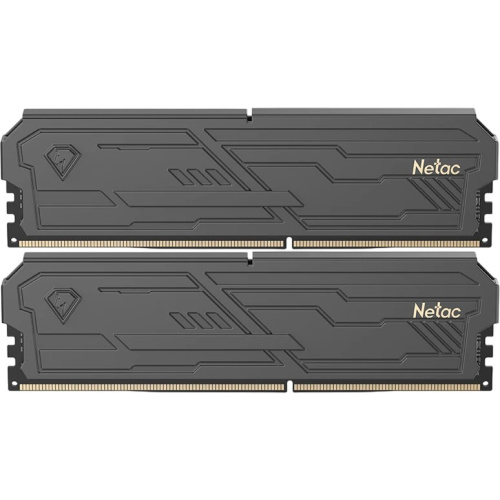 ОЗУ Netac Shadow III, NTSHD4P32DP-32K, DDR 4 DIMM 32Gb (16Gbx2) PC25600, 3200Mhz, CL16 Black, с рад