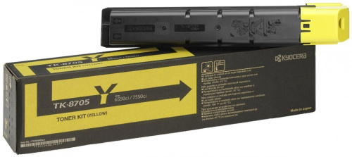 Тонер-картридж Kyocera 1T02K9ANL0 TK-8705Y 30 000 стр Yellow для TASKalfa 6550ci/7550ci