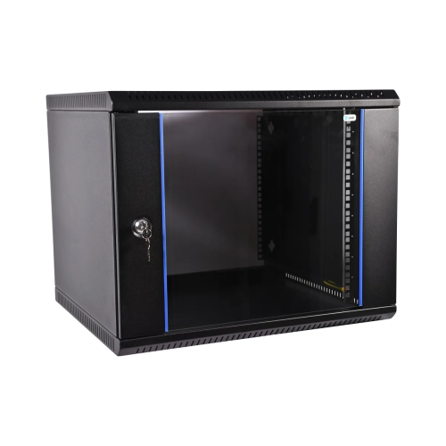 Шкаф коммутационный ЦМО ШРН-Эконом ШРН-Э-6.350-9005 настенный 6U 600x350мм черный