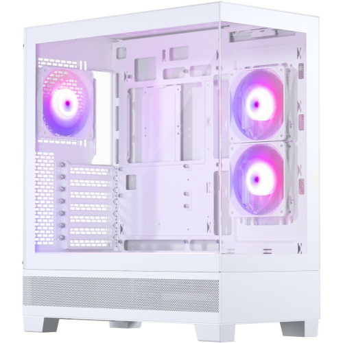 Корпус PHANTEKS 523 XT View, White (PH-XT523V1_DWT01_RU), 3x120mm ARGB Fan, Tempered Glass, Mid-Tower