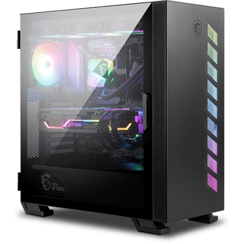 Корпус MSI MAG Vampiric 300R 2xUSB 3.0,1xType C, 1x120mm ARGB Fan, Tempered Glass Window, Brown Box