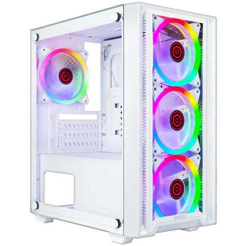 Корпус Ginzzu CL620 mATX Fan 4*12FRGB