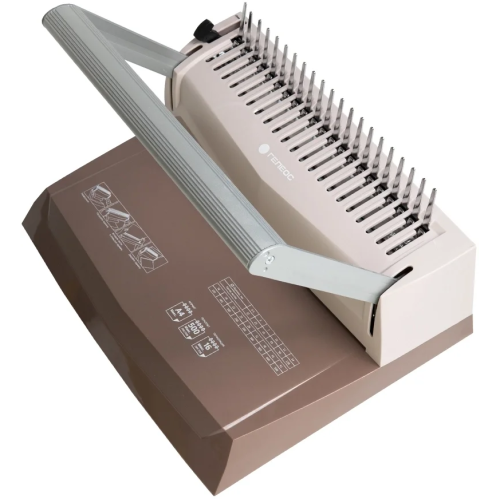 Переплетчик Гелеос БП16пк A4/перф.16л.сшив/макс.500л./пластик.пруж. (6-51мм)