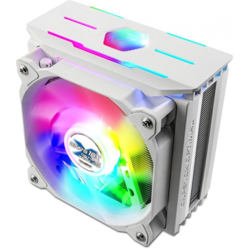 Кулер CPU ZALMAN CNPS10X Optima II RGB White 130W, 27dB, 900-1500 rpm, 120мм, (3+4) pin, медь+алюминий)