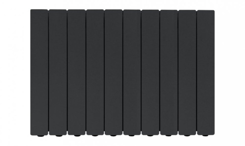 Алюминиевый радиатор отопления Fondital 500/100 Blitz Super B4  Black Coffee 10 секций