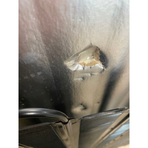 УЦ Холодильник HOTPOINT HT 5180 W белый/серебристый (плохая упаковка, б/у, нет документации, ремонт проводки реле компрессора)