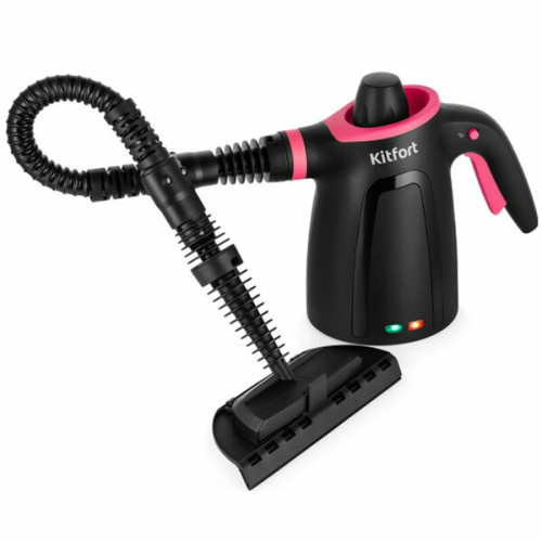 Пароочиститель KITFORT КТ-9170-1 черно-малиновый