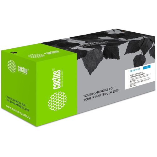 Картридж лазерный Cactus CS-CF471X голубой (23000стр.) для HP Color LJ Enterprise Flow M681dh/M681f/M682z