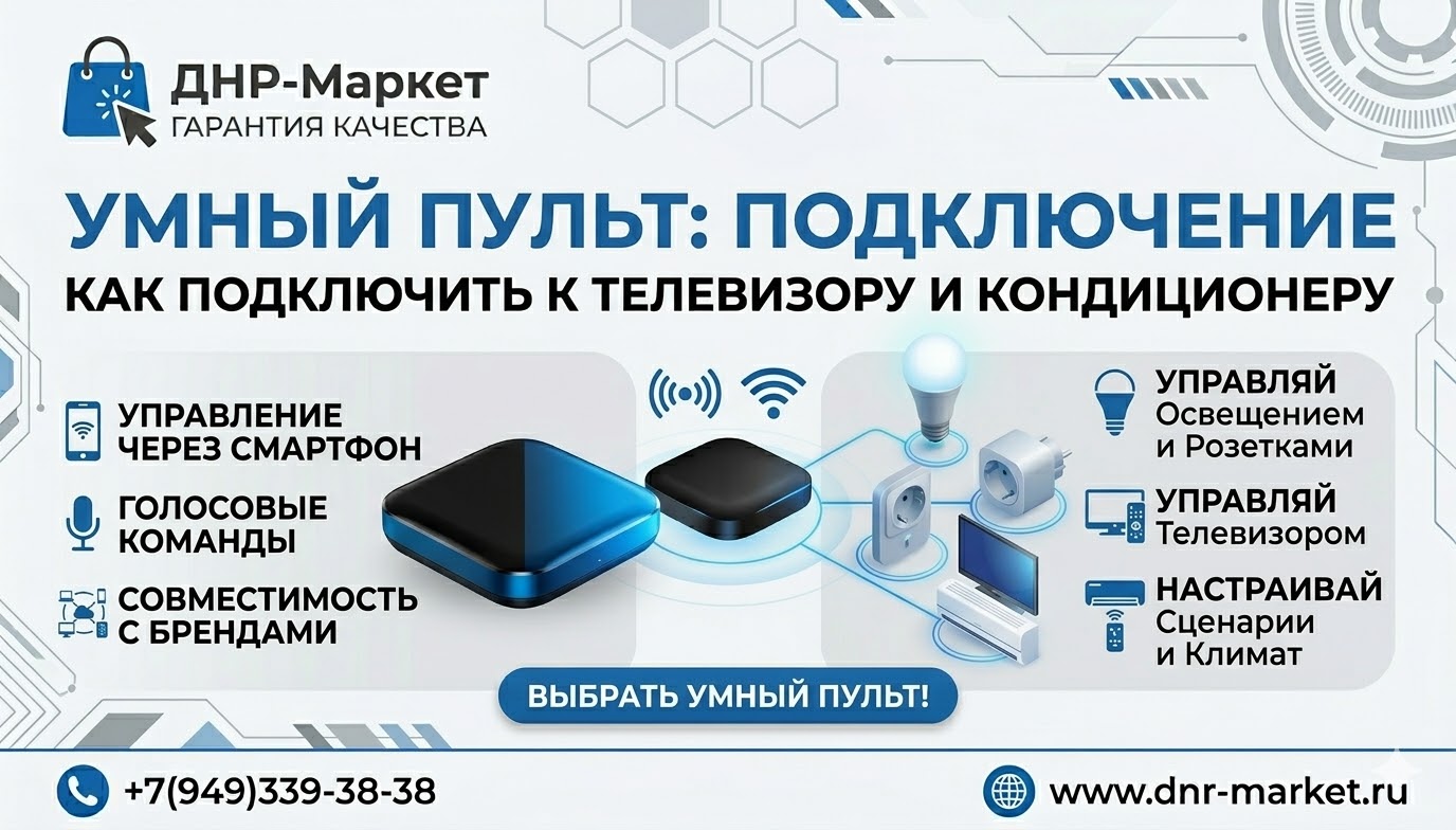 Как подключить умный пульт к телевизору и кондиционеру Как подключить умный пульт к телевизору и кондиционеру