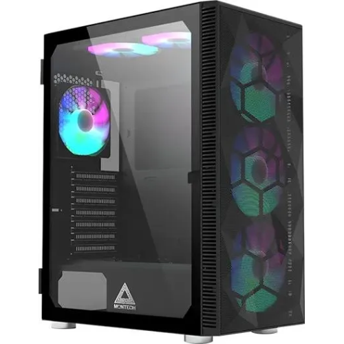 Корпус Montech X3 Mesh черный без БП ATX 6x120mm 2xUSB3.0 1xUSB3.1 audio bott PSU