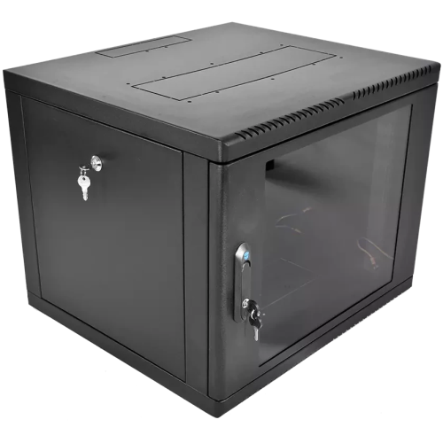 Шкаф коммутационный ЦМО ШРН-9.500-9005 настенный 9U 600x529мм черный