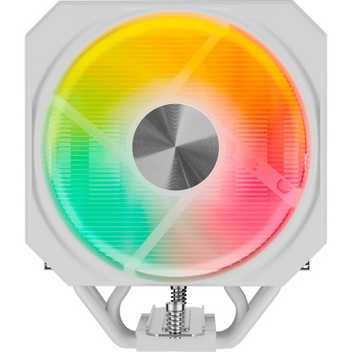 Кулер upHere UP1TC4C White ARGB / 4HPx6mm, 230W TDP, single tower, 1x120mm ARGB fan, 600-1650RPM, 68 CFM, 25dBA