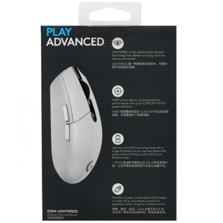 Мышь беспроводная Logitech G304 [910-005295] белый