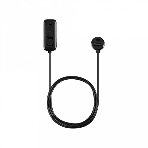 АЗУ TTEC 2CKP06S SmartCharger 6in1 PD 90W Car Fast Charger 3 USB-C + 3 USB-A Black