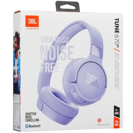 Беспроводные/проводные наушники JBL Tune 670NC фиолетовый