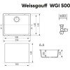 Кухонная мойка Weissgauff WGI 50008 Anthracite