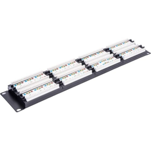 Патч-панель NETLAN EC-URP-48-UD2 в шкаф черный