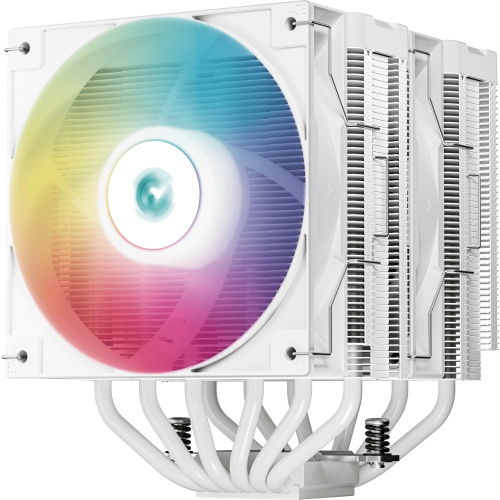 Вентилятор Deepcool AG620 Digital WH ARGB white Socket 115X/1700/1200/AM4/AM5, 120mm, 1950rpm, 29,4 дБ, 260W, PWM 4-pin, Al+Cu (R-AG620