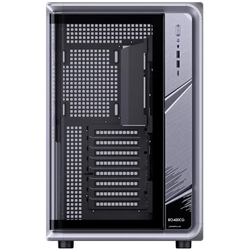 Корпус JONSBO BO400CG gray, без БП, Midi-Tower, TG, no fan, 2xUSB-A 3.0 + 1xUSB-C 3.2, ATX, mITX