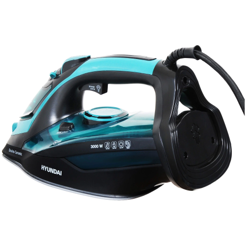 Утюг Hyundai H-SI01221 черный/зеленый