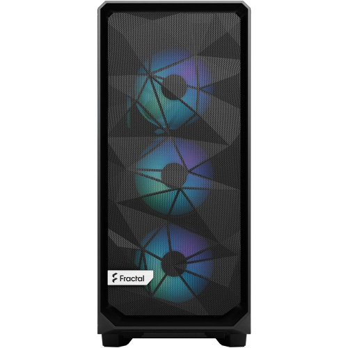 Корпус Fractal Design Meshify 2 Compact Lite TG Clear (FD-C-MEL2C-05) без БП RGB Light Tint, Midi-Tower, 4x120mm 2xUSB-A 3.2 ATX