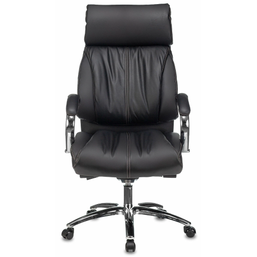 Кресло руководителя Бюрократ T-9904NSL черный (T-9904NSL/Black) кожа крестов. металл хром