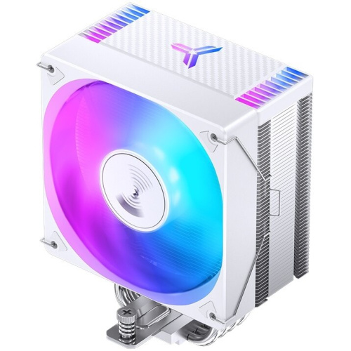 Кулер JONSBO CR-1000 Evo Color White LGA1700/1200/115X/AM5/AM4 (TDP 220W, PWM, 120mm Dynamic Multi-Color LED Fan, 4 тепловые трубки, белый)
