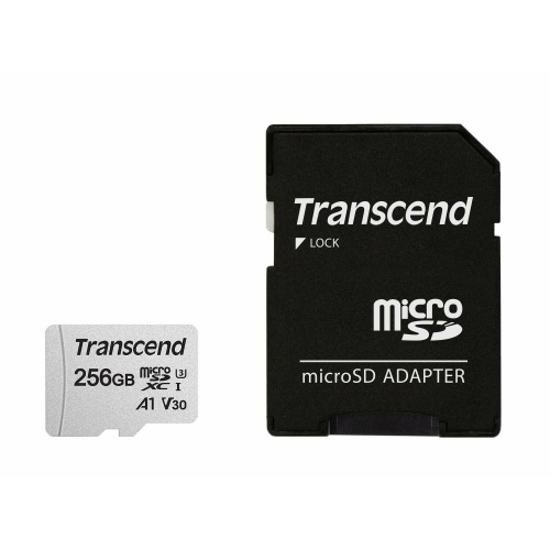 Карта памяти Transcend microSDXC 256Gb Class10 TS256GUSD300S-A + adapter