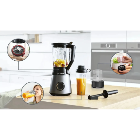 Блендер стационарный Bosch MMB6177S серебристый