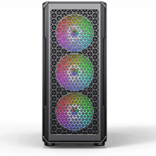 Корпус Accord 3338 черный без БП ATX 1xUSB2.0 1xUSB3.0 1xUSB3.1 audio bott PSU